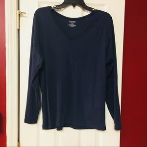 Lane Bryant V-Neck shirt USED, Navy size 14/16